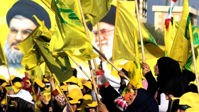 Hezbollah rally in Bint Jbeil, Lebanon (Source: AFP)