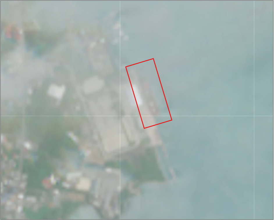 Iran-flagged cargo vessel in Phuket on August 16 (Credit: ESA Copernicus)