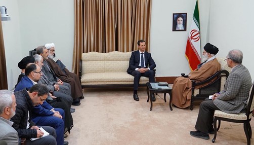 Syria’s president meets with Iran’s supreme leader on February 25, 2019