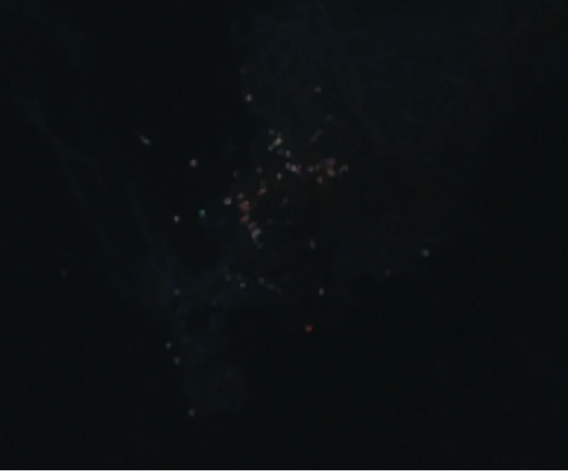 GFS PRIDES’s containers in the Strait of Hormuz on October 14 (Credit: ESA Copernicus)