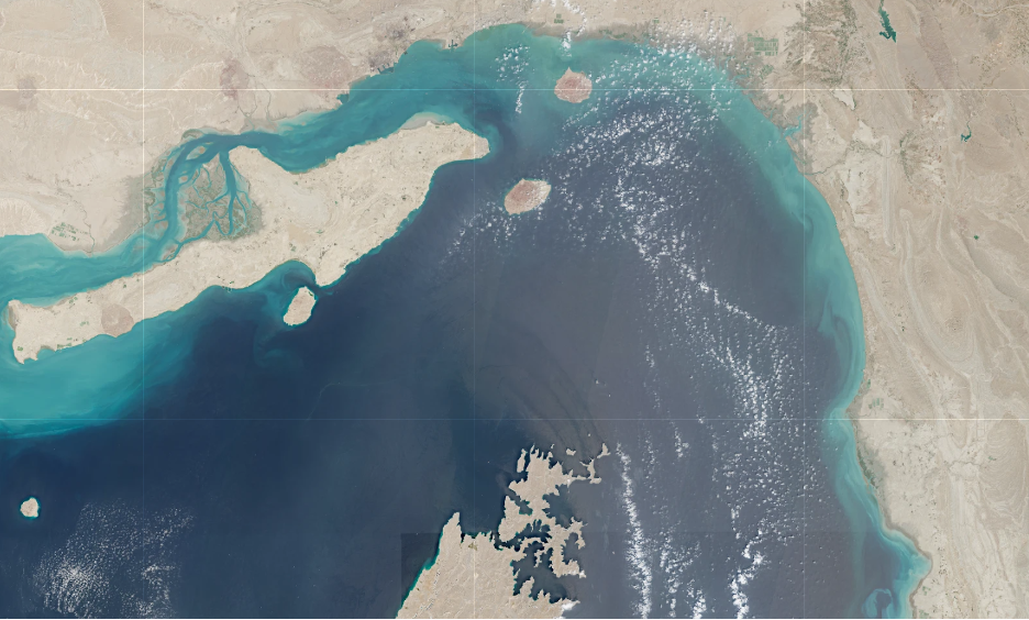 Strait of Hormuz on September 19 (Credit: ESA Copernicus)