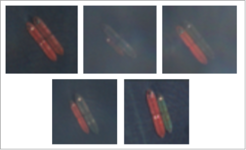 STS transfers of Iranian oil in the Malaysian EOPL on August 17 (Credit: ESA Copernicus)
