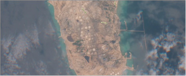 No tankers loading at Kharg Island on August 26 (Credit: ESA Copernicus)