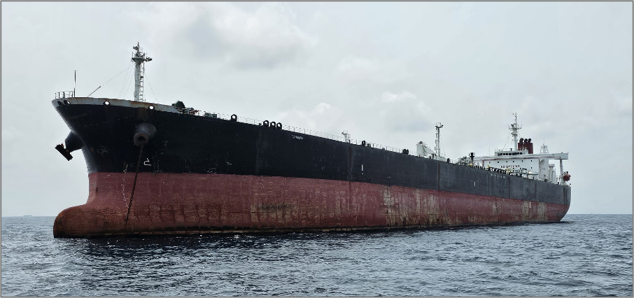 Ghost Armada Tanker in the Malaysian EOPL on September 16 (Credit: UANI)