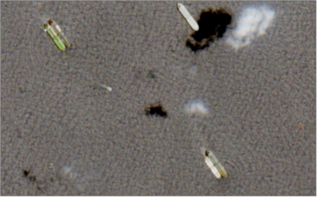 Iran-flagged tankers conducting STS transfers in the EOPL on September 3 (Credit: ESA Copernicus)