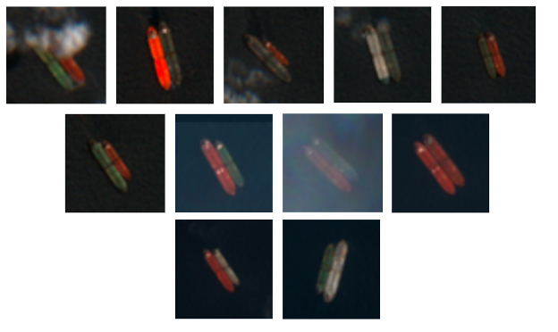 STS transfers of Iranian oil in the Malaysian EOPL on August 14 (Credit: ESA Copernicus)
