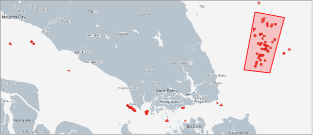 UANI Ghost Armada tankers broadcasting on AIS in the EOPL on September 3 (Credit: Marine Traffic)