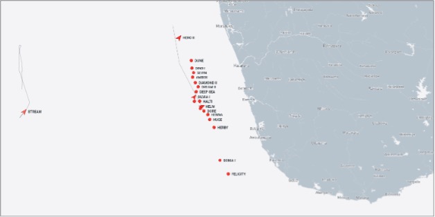 Iran-flagged tankers near Sri Lanka on October 8 (Credit: Marine Traffic)