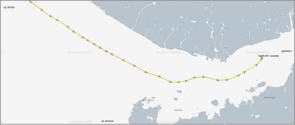 Iran-flagged cargo vessels across the region on September 28 (Credit: Marine Traffic)