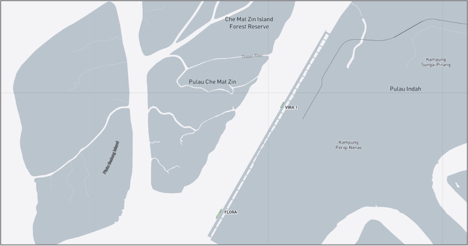 Iran-flagged cargo ships at Port Klang on October 14 (Credit: Marine Traffic)