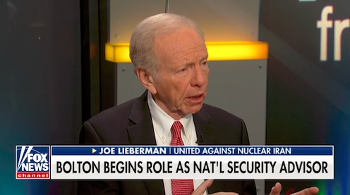 Sen. Joseph I. Lieberman on Fox News