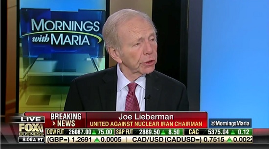 UANI Chairman Sen. Joseph I. Lieberman