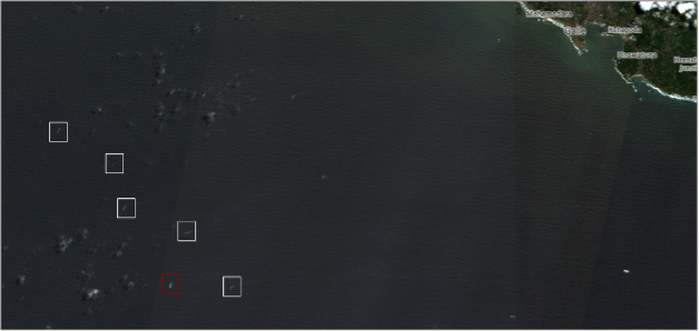 Tankers anchored near Galle, Sri Lanka on June 3 (Credit: ESA Copernicus)