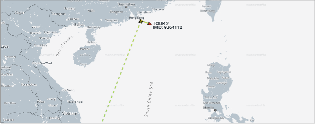 Iran flagged tanker departing the EOPL on May 18 (Credit: Marine Traffic)