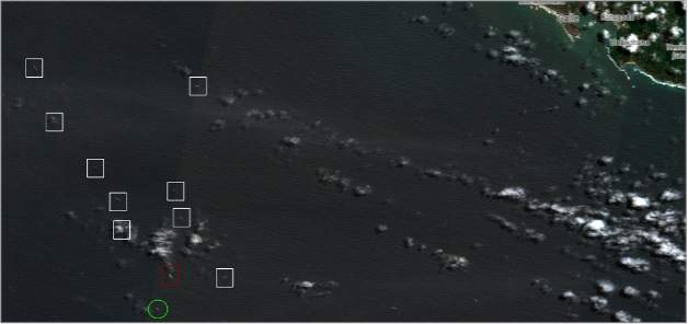 Tankers anchored near Galle, Sri Lanka on June 5 (Credit: ESA Copernicus)