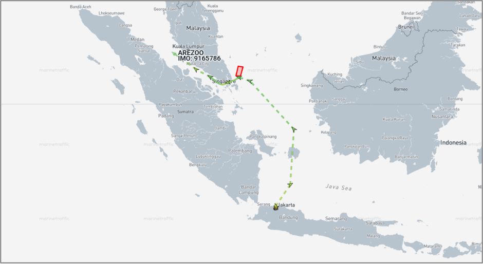 Iran-flagged cargo ship on July 8 (Credit: Marine Traffic)