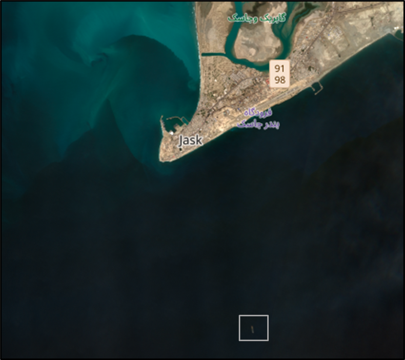 satellite imagery sinopa near bandar e jask