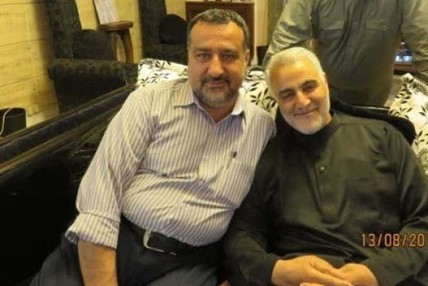 IRGC Brigadier General Razi Mousavi and Quds Force Commander Qasem Soleimani