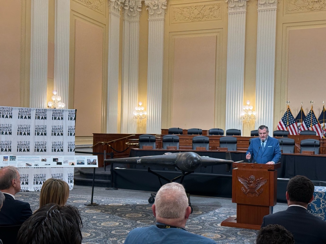 Senator Ted Cruz Speaking at the UANI Event on Capitol Hill on May 8