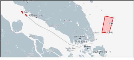 Iran flagged tankers in Southeast Asian sea lanes on April 26 (Credit: Marine Traffic)
