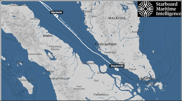 Malacca Strait on March 18 