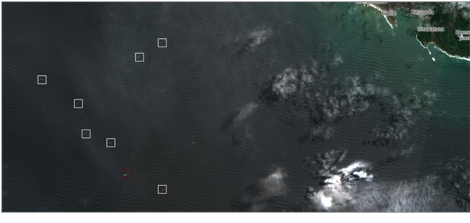 Tankers anchored near Galle, Sri Lanka on May 29 (Credit: ESA Copernicus)