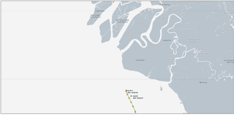 Iran-flagged cargo ships at Port Klang, Malaysia, on June 12 (Credit: Marine Traffic)