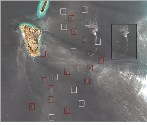 Tankers near Kharg Island, Iran on June 15 (Credit: ESA Copernicus)
