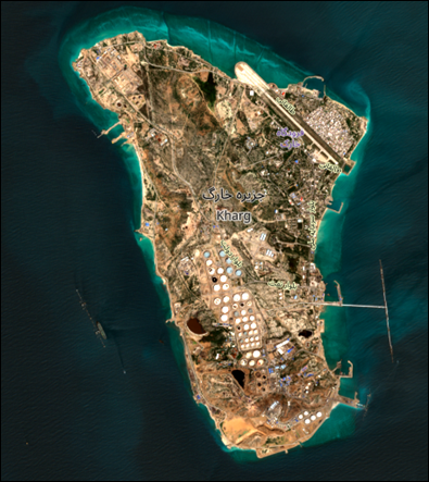 Kharg Island, Iran on March 27 (