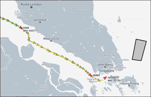 Malacca Strait on March 3