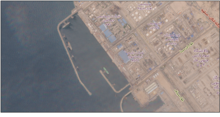 Satellite imagery of three tankers loading at Assaluyeh port, Iran on April 15  (Credit: ESA Copernicus)