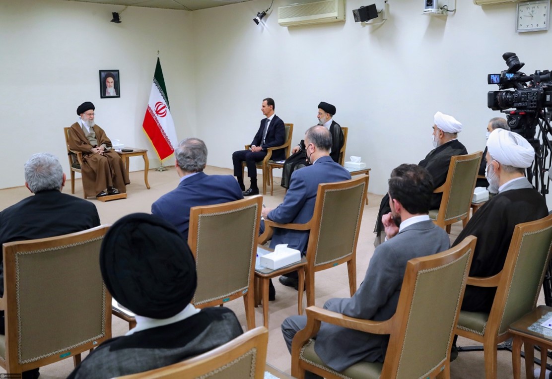 Syria’s president meets with Iran’s supreme leader and president on May 8, 2022