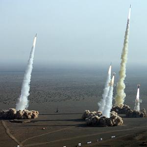 Ballistic missile launch exercises in Iran on November 2, 2006.