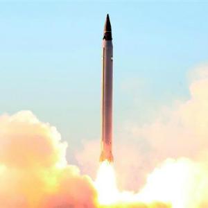 Iran test-fires a new guided long-range ballistic missile, "Emad", on Oct. 10, 2015.