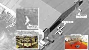 Satellite imagery released by the U.S. in 2022 of a Russian delegation visiting the Kashan Airbase in Iran