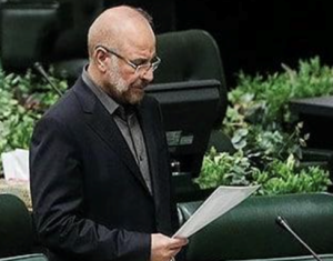 Mohammad Ghalibaf in Parliament