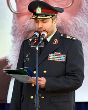 Ghalibaf in 2004 in Amin Police Academy