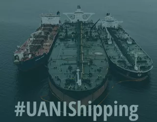 Three large ships side by side