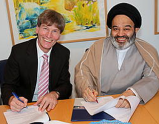Former Paderborn president with URD president